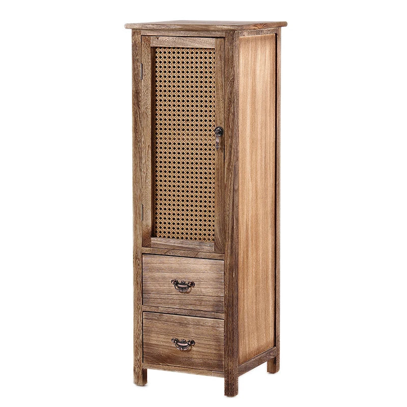 Antique Solid Wood Wine Cabinet with Doors Wall Mounted Entryway Display Shelf Multi-Compartment Dustproof Storage Furniture