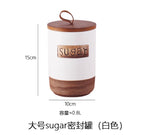 1pc Ceramic Coffee Bean Sealed Jar Dried Fruit/miscellaneous Grains/candies/snack Cans Storage Jar with Lid Household Goods