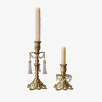 French Ornament, Jia'angli Brass Carving, American Antique Wax Candle Holder, Home Decoration, Classic Decor Piece