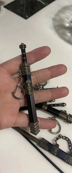 1pcs Chinese Ancient Simulated Weapon - Miniature Model of Sword Alloy Han Dynasty/Qin Shi Huang/Yue King Sword Ornament