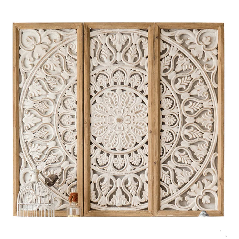 Vintage Floral Wall Art Rustic Farmhouse Decor Photo Backdrop Distressed Metal Hanging Piece Natural-themed Living Room