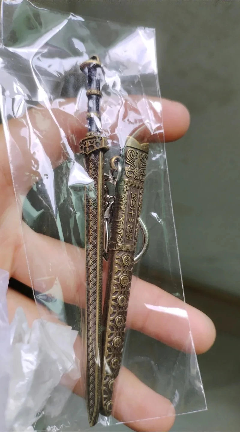 1pcs Chinese Ancient Simulated Weapon - Miniature Model of Sword Alloy Han Dynasty/Qin Shi Huang/Yue King Sword Ornament