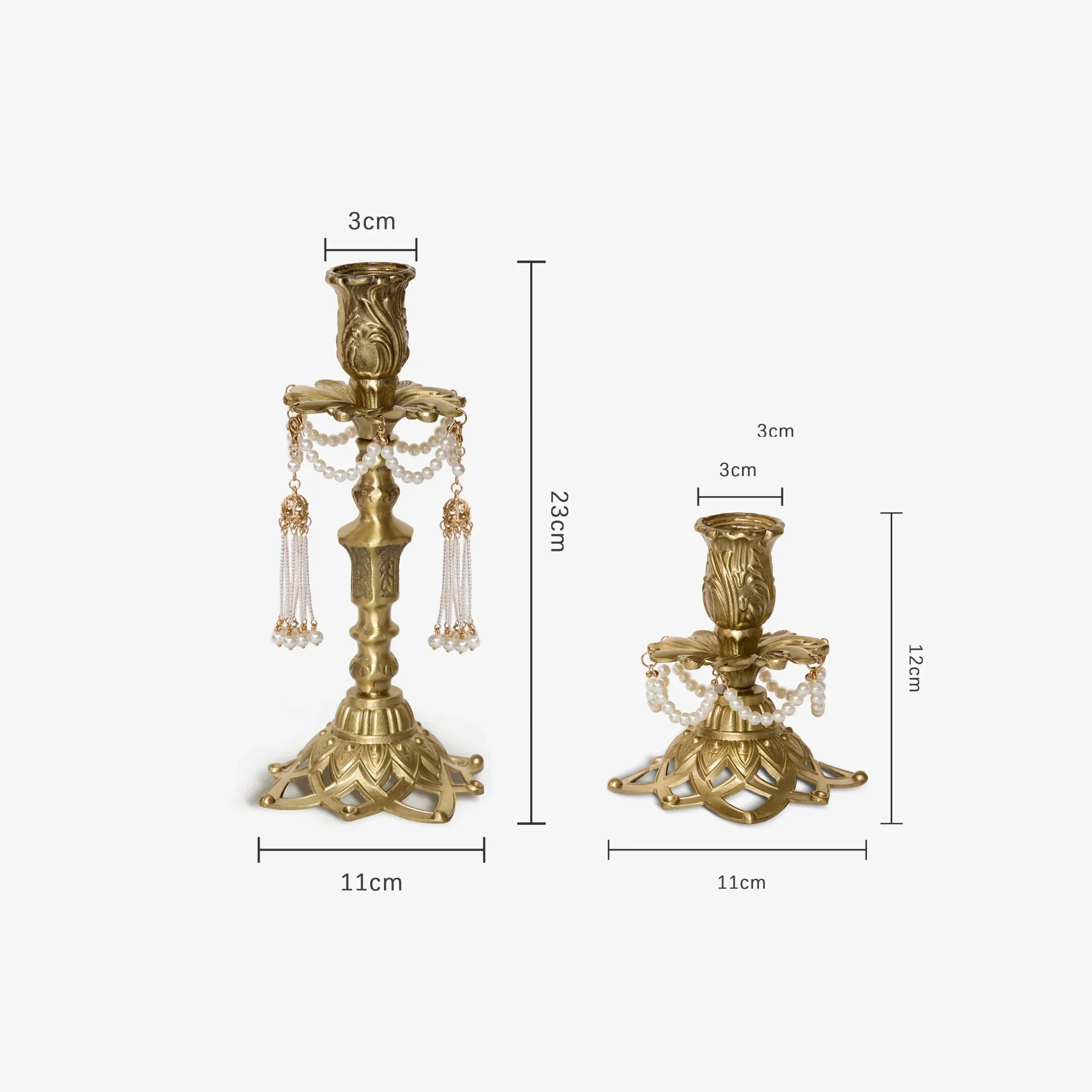 French Ornament, Jia'angli Brass Carving, American Antique Wax Candle Holder, Home Decoration, Classic Decor Piece