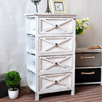 American Bedside Table, Retro Simple Solid Wood Storage Cabinet, Drawer Type, Multi-Layer Wooden Cabinets, Chest of Drawers