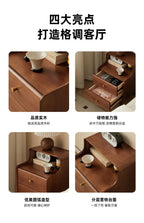 Solid Wood Bedside Table  Modern Small Nightstand with Rounded Corners Multi-Layer Storage Shelf Durable Eco-Friendly   Bedroom