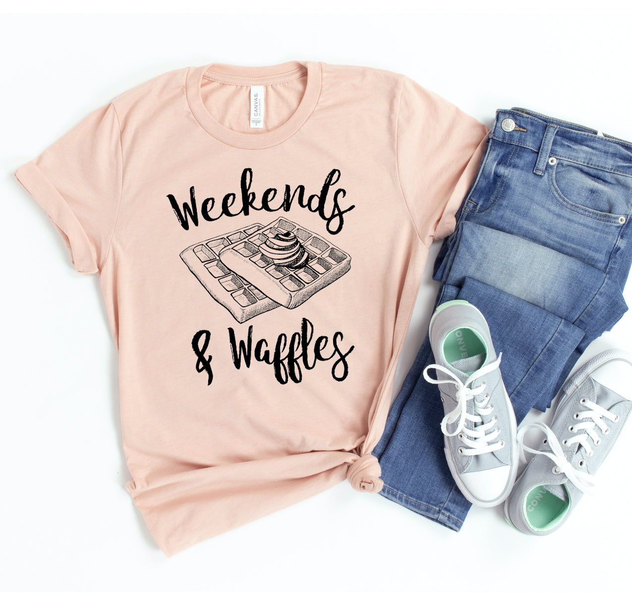 Weekends & Waffles T-shirt